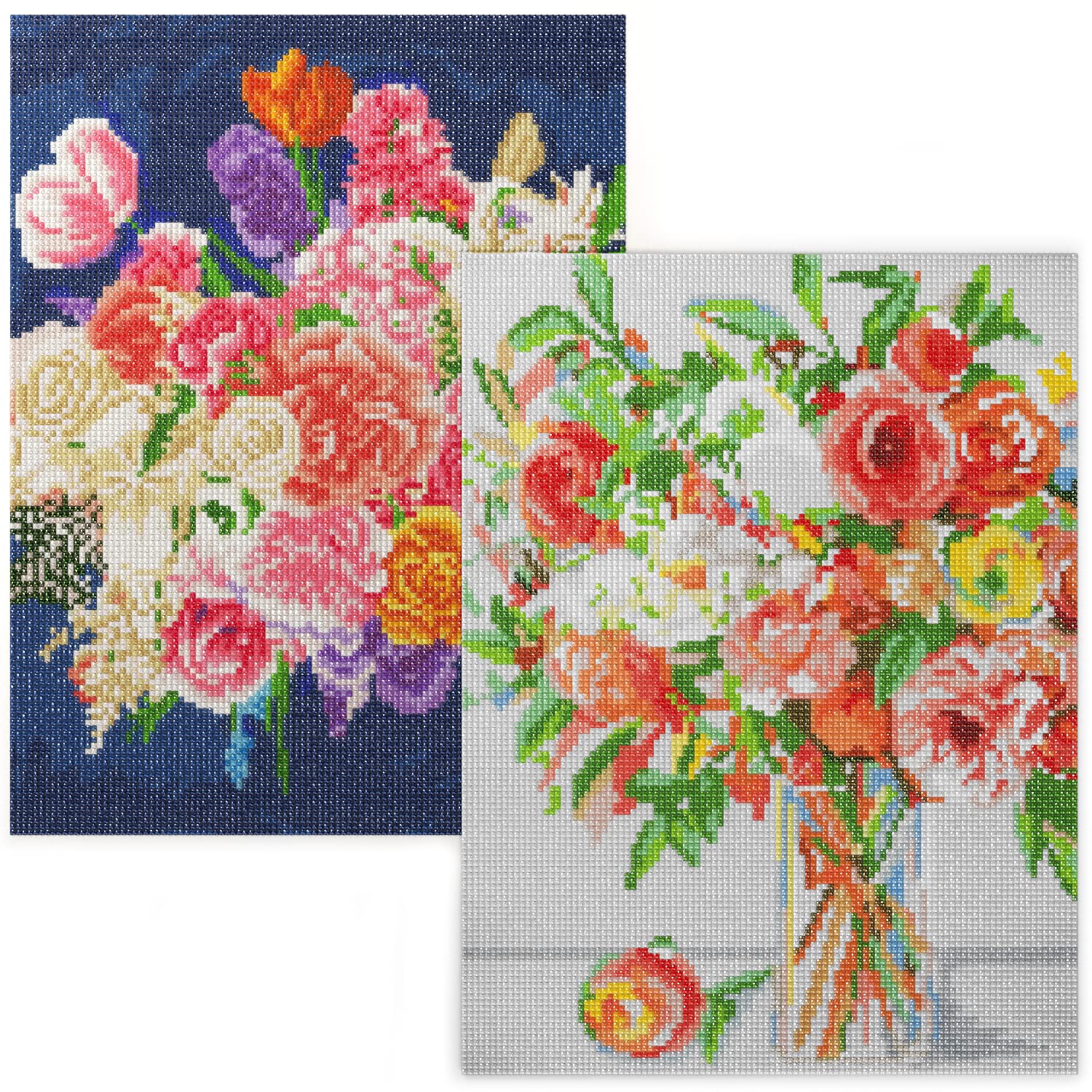 Amazon.com: Arteza 5D Diamond Painting Kit, 2-Pack, Floral Designs